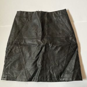 Black Leather Skirt
